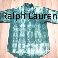 【Ralph Lauren】 タイダイ半袖シャツ グリーン