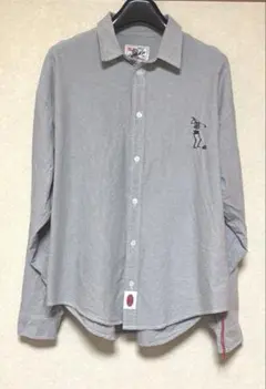 Karakubuy☆カラク☆ゴルフスイング首落ち骸骨 半袖シャツ☆中古品