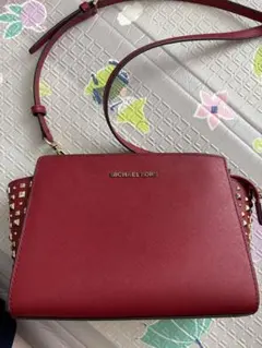 MICHAEL KORS スタッズ ショルダーバッグ レッドのサムネイル