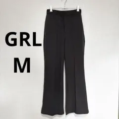 【M】グレイル　センタープレスフレアパンツ ダークグレー　GRLのサムネイル