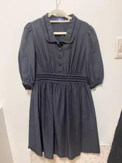 バーバリーブルーレーベル ワンピース チェック38 ブラック