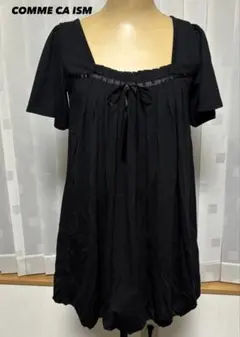 COMME CA ISM ブラック 半袖Tシャツ
