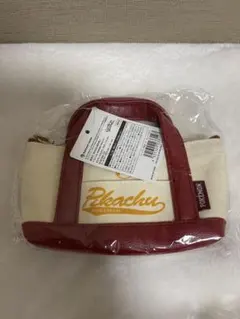 ピカチュウ トートバッグ型ポーチ カレッジロゴ2