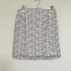 Lily Brown タイトスカート スカラップ刺繍 パステルカラーのサムネイル