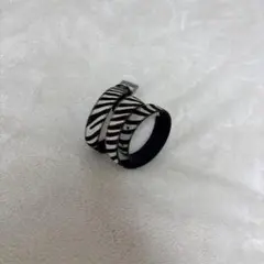 ゼブラ柄 合成皮革ベルト