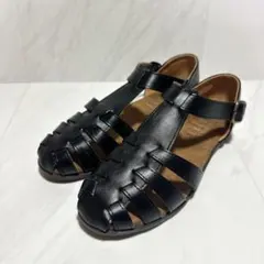 未使用級✨ エルプラネット グルカサンダル Tストラップ 幅広 ブラック LL