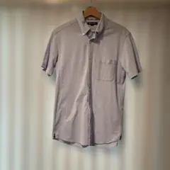 Aquascutum 半袖シャツ ボタンダウン ライトブルー Lのサムネイル