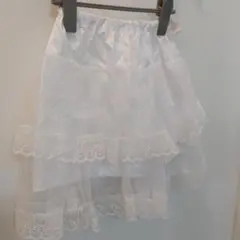 子供用ペチコートレース 白 マザウェイズ 110～150size調節可能発表会