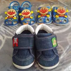 ✾ミキハウス❀アンパンマン✿スニーカー ❁サンダル❀3足セット✾