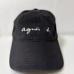 agnès b. ブラック ベースボールキャップ サイズ1