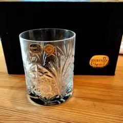 未使用品BOHEMIA Crystal カットクリスタルロックグラス 2個セット