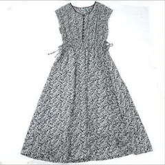 美品★チャオパニック 花柄 総柄ワンピース フレンチスリーブ F
