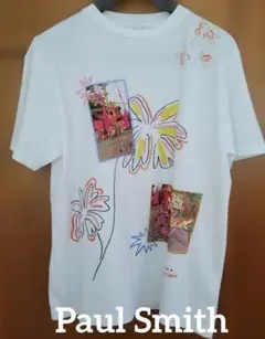 Paul Smith　白　プリント半袖Tシャツ　2Ｌのサムネイル