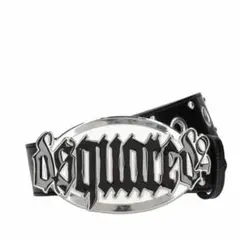 【超希少】 dsquared2 ベルト スタッズ ゴシックロゴ レザー ブラックのサムネイル