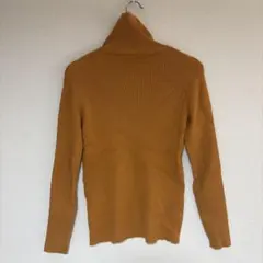 chocol raffine robe オレンジニットタートルネック