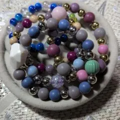 多色ビーズブレスレットセット