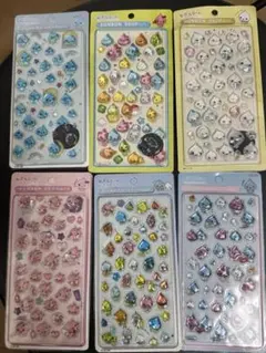 しずくちゃん　カラフルキャラクターシール 6パックセット