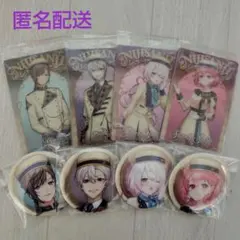 にじさんじ　ウエハースカード&缶バッジビスケット4種類