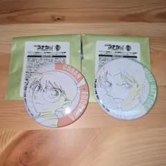 名探偵コナン コナン展 原画缶バッジ 服部平次 江戸川コナン