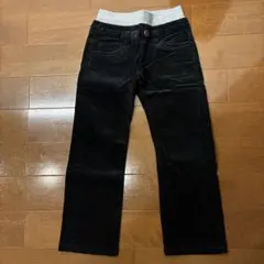 ライトオン 長ズボン ウエストゴム　アジャスタ　コーデュロイ　黒 120