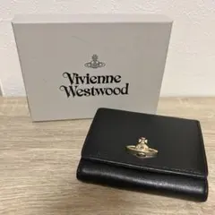 Vivienne Westwood 3つ折り 財布 ブラック がま口