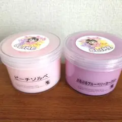 いーちゃんスライム ピーチソルベ ぷるぷるブルーベリーヨーグルト