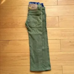 BREEZE オリーブグリーン スリムフィット長ズボン　110