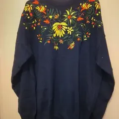 【新品・未使用】niko and... UNSTUDIED 花柄刺繍 スウェットのサムネイル