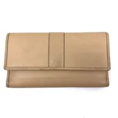 M08/020 COACH コーチ 三つ折り長財布 ベージュ