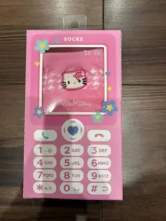 ハローキティ カオハナ ガラケー風 靴下