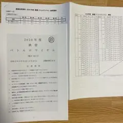 鉄緑会　2020年度 鉄壁バトルロワイヤル 試験問題集