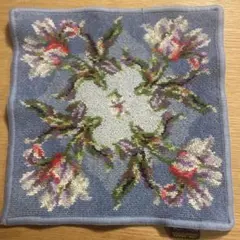 FEILER フェイラー ハンカチタオル シュニール織 花柄 ブルー