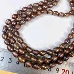 ケ*プ様 まとめ売り＊淡水真珠＊カラーパール＊3本セットa64