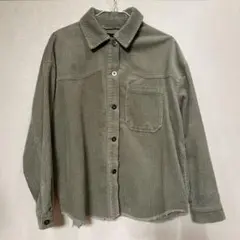 ZARA コーデュロイシャツジャケット オリーブグリーン Sサイズ