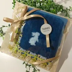 【新品・完売品】近沢レース　お月見うさぎ タオルハンカチ