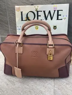 【極美品】LOEWE ロエベ アマソナ36 トリコロールカラー　ゴールド金具のサムネイル