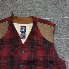 90s old gap hunting wool vest vintage