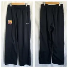 00s NIKE ナイキ　ジャージパンツ　紺 バルセロナ サッカー ワンポイント