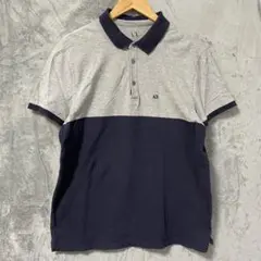【L1301】 ArmaniExchange 半袖ポロシャツ サイズXL グレーのサムネイル