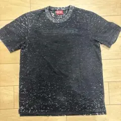 DIESEL ブリーチ加工 ロゴプリント 티셔츠