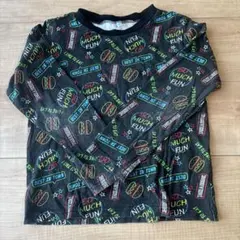 キッズ　男の子　黒　ロンT 130