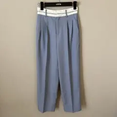 rope picnic ブルー　ワイド　パンツ　36