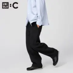 【なかもと様専用】ユニクロ スウェットワイドパンツ M 黒 BLACK