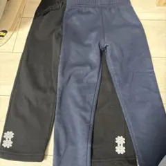 黒＆ネイビー　長ズボン裏起毛2枚セット