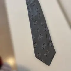 GUCCI ストライプパターン ネクタイ グレー/ネイビー