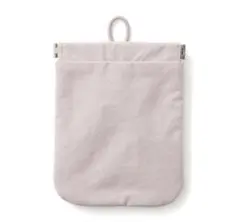 無印良品　リンクルナイロン　片手で開くフラットポーチ