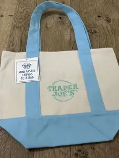 【新品タグ付・LA購入】トレーダージョーズ 2025年限定 パステル トート 水
