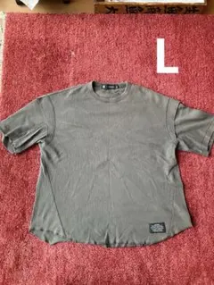 GU × UNDERCOVER ドライワッフルT(5分袖) Lサイズ グリーン