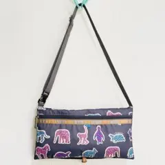 レスポートサック 動物柄 アニマル柄 ショルダーバッグ 2way グレー