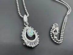 M6141 オパール　ネックレス　ヴィンテージ アクセサリー